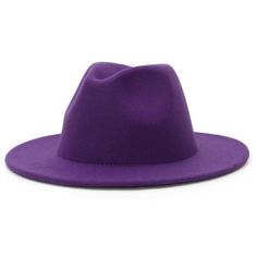 Solid Color Wide Brim Wool Felt Fedora Hat-Hats-Innovato Design-Purple-XL-Innovato Design Gentleman Hat, Purple Things, Purple Hat, Womens Fedora, Hat Party, Fedora Hat Women, Wide Brim Fedora, Wool Fedora, Felt Fedora