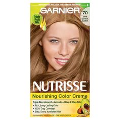 Garnier Nutrisse Nourishing Color Creme Almond Creme, Champagne Blonde Hair, Copper Blonde Hair, Buttery Blonde, Copper Blonde, Copper Hair Color