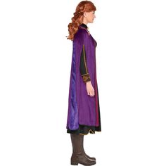 Adult Act 2 Anna Costume - Frozen 2 | Party City Dress With Gold Details, Anna Frozen Costume, Adult Disney Costumes, Frozen Costume Adult, Black Swan Costume, Anna Costume, Poison Ivy Costumes, Tinker Bell Costume, Scary Christmas