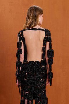 An intricate gown crafted from metallic discs woven together that allows for movement at the sleeves and bottom hem. — Maxi length — Square neckline — Open back — Metallic discs Gown Black, Evening Flats, Sandal Platform, Swimming Bag, Autumn Sales, Cult Gaia, Candle Collection, Kids Sandals, Boot Accessories