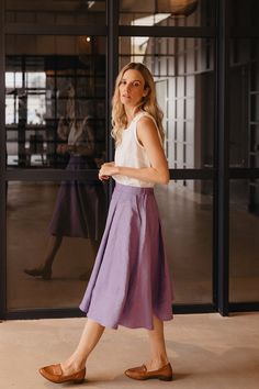 Blush pink simple linen maxi pleated skirt with pockets perfect for the summer season D E S C R I P T I O N - Half-circle cut - An elastic waistband (medium high-waist) - Pockets in side seams - Midi length D E T A I L S - Sizes: XS - XXL - 100% European soft and washed linen fabric (weight 206 g/m² | 6.49 oz/yd²). Fabric is woven according to universally accepted quality requirements, which correspond to EUROPEAN FLAX® and OEKO-TEX® Standard 100 certified. D E L I V E R Y  I already have the ordered product in my storage, it will be prepared for delivery in 1-3 working days from processing the payment If you have some other questions or wishes - do not hesitate to contact me in convo. I will do our best to fulfill your requests! Kindly yours, Regina Back to my shop - www.etsy.com/shop/Glo Pink Linen Skirt, Chic A-line Pleated Summer Skirt, Spring A-line Maxi Skirt With Pleated Hem, Casual A-line Pleated Summer Skirt, Casual A-line Pleated Skirt For Summer, Summer A-line Maxi Skirt With Pockets, Feminine Pleated Waist Bottoms For Summer, Flowy Pleated Skirt With Pleated Hem For Summer, Feminine Full Summer Maxi Skirt