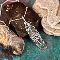 Long chain Necklace with Feather Turquoise pendant and western style engraving. Made of sterling silver. Metal: Solid sterling silver Pendant size: 50x12mm Necklace length: 50-55cm Gemstone: Turquoise Gemstone color: Turquoise ✈ Free Shipping (USPS) 🎁 Free Gift Box ↻ 60 Days Return ⌛ 24 Handling Time ** GET 15% OFF COUPON ** Visit 👉 boho-magic.com/join Join and get coupons, exclusive offers, updates, and more surprises! ** ALSO IN OUR SHOP ** Shop▸ https://etsy.me/2rT0tbC Most Loved▸ https://e Bohemian Sterling Silver Etched Necklaces, Bohemian Etched Sterling Silver Necklaces, Bohemian Engraved Turquoise Necklaces, Bohemian Sterling Silver Engraved Necklaces, Western Style Silver Turquoise Necklace As Gift, Western Style Silver Pendant Necklace, Silver Western Style Pendant Necklace, Southwestern Engraved Necklaces For Gifts, Southwestern Engraved Necklace For Gift