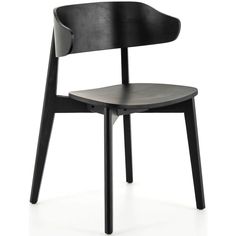 a black chair on a white background