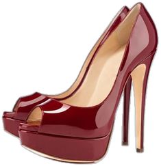 Open Toe Court Shoes With Branded Heel Counter, Block Heels With Red Sole, Trendy Red Sole Heels, Trendy Red Sole High Heels, Trendy High Heels With Red Sole, Trendy Heels With Red Sole And High Heel, Open Toe Patent Leather Heels For Office, Glamorous Heels With Red Sole And Round Toe, Sophisticated Look