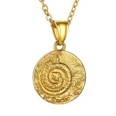 PRICES MAY VARY. 🐍This Chinese zodiac necklace connects with the rich history cultured of Chinese mythology . 100% MADE BY GOLDCHIC DESIGNERS. AND MARKET DON'T HAVE SUCH TYPE OF JEWELRY DESIGNED. Find your Zodiac Animal by Birth Year: Snake - 1929, 1941, 1953, 1965, 1977, 1989, 2001, 2013, 2025, By wearing this snake necklace, your luck may greatly be improved in all aspects. 📌MATERIALS: This Coin medallion necklace with carved Chinese zodiac animal patterns.crafted in stainless steel and 5 ti Coin-shaped Amulet Jewelry For Gifts, Coin Shaped Amulet Jewelry Gift, Coin-shaped Amulet Jewelry Gift, Spiritual Gold Charm Necklace For Birthday Gift, Spiritual Gold Charm Necklaces For Birthday Gift, Zodiac Sign Round Amulet Jewelry, Symbolic Zodiac Sign Jewelry For Birthday, Symbolic Zodiac Sign Jewelry For Birthdays, Amulet Style Charm Necklace With Adjustable Chain As Gift