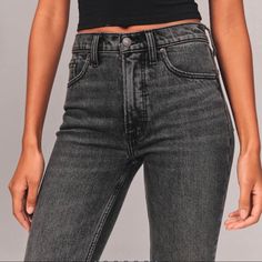 Abercrombie 90’s High Rise Skinny Jeans Vintage Stretch Denim Washed Black No Returns Jeans Color, High Jeans, Denim Wash, Abercrombie Fitch, Stretch Denim, High Rise, Women Jeans, Women Shopping, Black