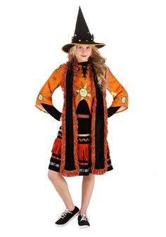 PRICES MAY VARY. Size: Large COSTUME INCLUDES: This Disney Hocus Pocus Deluxe Dani Dennison Costume includes a dress, a bodice, a scarf, and a hat. FROM FUN COSTUMES: We're serious about Halloween costumes and we're teaming up with Disney to make outfits from some of their most famous films! If you love Disney's Hocus Pocus this Dani Dennison costume will let you recreate your favorite movie moments for Halloween and cosplay. AUTHENTIC DESIGN: We designed this Dani Dennison Hocus Pocus Costume t Dani Dennison Costume, Costume For Women Halloween, Hocus Pocus Costume, Make Outfits, Fun Costumes, Black Witch Hat, Witch Shoes, Costume For Women, Halloween Spooktacular