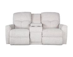 The La-Z-Boy Hawthorn Stone Power Reclining Loveseat with Console combines comfort and functionality in a sophisticated design. Upholstered in a versatile stone-colored fabric, this loveseat features tall, pillowy blown fiber backs that enhance lower back support, along with smooth chaise seats and footrests for complete relaxation. The clean, tailored arms complement the modern look, while the handy flip-top center console offers additional armrest space, hidden storage, and two cup holders. With side-mounted control panels, you can easily adjust the headrests and recline independently for personalized comfort. The loveseat also includes USB ports for convenient device charging. Rental Space, Lower Back Support, Power Reclining Loveseat, Reclining Loveseat, Control Panels, La Z Boy, Colored Fabric, Back Support, Power Recliners