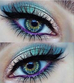 Make Up Kits, Mermaid Eyes, Make Up Designs, Long Eyelashes, Smink Inspiration, Beauty Make-up, Eye Makeup Designs, Makijaż Smokey Eye, Mermaid Makeup