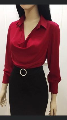 Chiffon Blouses Designs, Girly Style Outfits, Blouse Casual Fashion, Fashion Tops Blouse, Trendy Fall Outfits, Classy Work Outfits, Stylish Work Outfits, Shirts Design