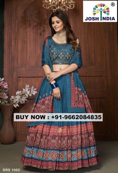 For Order Or Inquiry Kindly Call Or Whatsapp On : +91-9662084835 Turquoise Blue Color, Look Your Best, Indian Design, Lehenga Choli, Show Up