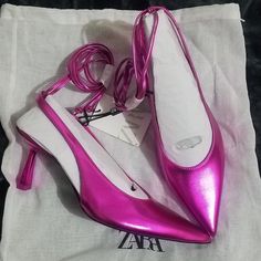 Brand New With The Tag, No Flaws Heel Is Approx 2.5in True To Size Usa6.5 Or Eu37 Thank You, Your Purchase Supports My Small Business, I Appreciate It. Don't Have A Poshmark Account? Sign Up Today Using My Code: Aleksabrooklyn & Save $10 Off Your 1st Order! Pink Ankle Strap Court Shoes For Summer, Pink Pointed Toe Kitten Heels With Heel Strap, Pink Kitten Heels With Heel Strap And Pointed Toe, Pink Ankle Strap Kitten Heels For Evening, Pink Round Toe Kitten Heels For Party, Pink Ankle Strap Court Shoes For Evening, Pink Pointed Toe Kitten Heels For Party, Pink Closed Toe Kitten Heels For Party, Pink Low Heel Kitten Heels For Party