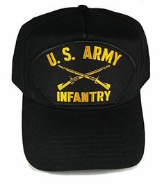 U.S. ARMY INFANTRY Hat with the CROSSED RIFLES INSIGNIA cap Black Golf Style Hat. - Size 1 Fits Most Veteran Owned and Operated Business Us Army Infantry, Golf Style, Army Infantry, Army Hat, Embroidered Hat, Embroidered Hats, Golf Fashion, Hat Cap, Us Army