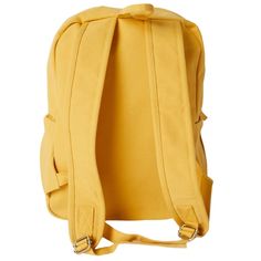 Need a backpack that's both sustainable and practical for everyday use, outdoor activities, or college? Our Earth Backpack is perfect for you. It's spacious, durable, and made of natural fiber. Approximately 16L capacity. Made with 14-oz Certified Fairtrade Organic cotton canvas. Made in a Fair Trade Certified™ Factory. Solid Color Standard Backpack For Outdoor Use, Standard Solid Backpack For Outdoor Use, Solid Standard Backpack For Outdoor, Standard Backpack For Outdoor, Cotton Backpack With Adjustable Straps For Daily Use, Daily Use Cotton Backpack With Adjustable Straps, Yellow Backpack For Everyday & Back To School, Casual Softback Backpack With Water Bottle Pocket, Casual Backpack With Water Bottle Pocket