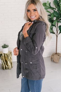 Artema Jacket - Charcoal #jacket #springfashion #fallfashion #ad #coat Plus Size Fall Fashion, Girls Fall Outfits, Women Long Sleeve Dress