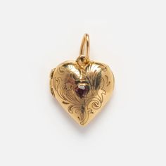 Solid Gold Locket Charm | Local Eclectic – local eclectic Local Eclectic Jewelry, Unique Locket, Locket Vintage, Locket Design, Jewelry Vendor, Close Family, Solid Gold Charms, Whimsical Accessories, Gold Heart Locket