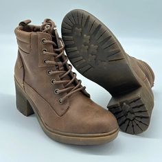 B-52 By Bullboxer | Shoes | B52 By Bullboxer Ankle Lace Up Zip Up Boots Size 7 M | Poshmark Classic Boots Woman, Taupe Ankle Boots, Chunky Combat Boots, Ankle Combat Boots, Zip Up Boots, Classic Ugg Boots, Blue Boots, Suede Leather Boots, Wedge Ankle Boots