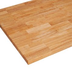 a wooden cutting board on a white background