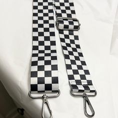 Black And White Strap. This Isn't A Guitar Strap ! It's About 50" In Length And 24" Wide. Never Used. This Was A Vans Family Reward. No Longer Available ! Adjustable Black Casual Bag Strap, Casual Adjustable Black Bag Strap, Casual Black Bag Strap With Adjustable Straps, Casual White Adjustable Bag Strap, White Vans Bags, Trendy White Adjustable Bag Strap, Casual White Rectangular Bag Strap, Vans Bag, Vans Bags