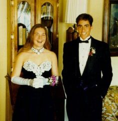 1994: Black and White Colorways- Cosmopolitan.com Proms Dress, Suit Gown, Dress Tuxedo, Opera Length Gloves, Easter Dresses For Toddlers, Bridal Clothing, The Prom, Ceremony Wedding, Black Prom Dress