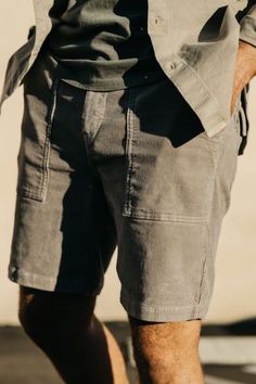 Japanese Denim. American Built. Casual Corduroy Bottoms With Welt Pockets, Casual Corduroy Bottoms With Hip Pockets, Relaxed Fit Corduroy Shorts With Pockets, Vintage Bottoms With Patch Pockets For Summer, The Cove, Surf Shorts, Corduroy Fabric, The 70s, Military Fashion