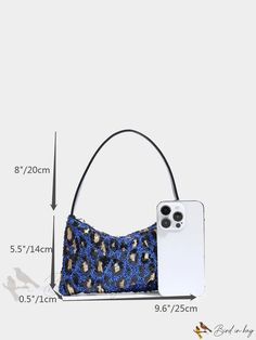 Bird in Bag - Elegant Beaded Decoration Zipper Closure Sexy and Fashionable Style Handbag for Party Trendy Handheld Shoulder Bag For Party, Elegant Party Shoulder Bag With Zipper Closure, Handheld Shoulder Bag With Zipper For Party, Handheld Shoulder Bag For Party, Handheld Shoulder Bag With Zipper Closure For Party, Elegant Party Bag With Zipper Closure, Trendy Evening Bag With Zipper Closure For Party, Trendy Party Bags With Zipper Closure, Party Shoulder Bag