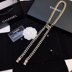 SHOP MORE LUXURY PRODUCTS HERE Description Chanel Necklace Chanel sign Includes box, dust bag.This product is of the premium quality. Luxury Adjustable Chain Jewelry Fashion Accessory, Luxury Jewelry With Adjustable Chain As Fashion Accessory, Luxury Silver Jewelry With Original Box, Luxury Rectangular Jewelry Aaa Quality, Collar Chanel, Chanel Sign, Necklace Chanel, Louis Vuitton Shirt, Chanel Shirt