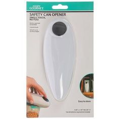 the safety can opener is open and ready to be used for food storage or other kitchen items