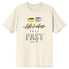 The Gilmore, Gilmore Girls Fan, Fastest Man, Girls Graphic Tee, Oatmeal Color, Classic Tv, Girls Life, Pattern Graphic, Gilmore Girls