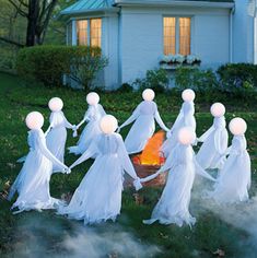 Halloween Colorful Glowing Witches Holding Hands Single Ghost Atmosphere Scene Decoration Props Ghost Props, Dulceros Halloween, Halloween Outdoor Decoration, Halloween Diy Outdoor, Hallowen Ideas, Halloween Ghost Decorations, Casa Halloween, Halloween Witch Decorations, Hanging Ghosts