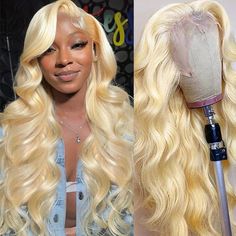 PRICES MAY VARY. 613 Lace Front Wig Human Hair, 100% human hair, carefully selected and processed to ensure its full cuticle alignment. The hair is in excellent condition with healthy ends. It features a pure blonde color that shines naturally and feels soft. Blonde wig human hair. 180% Density human hair wigs, WIDE LACE, NOT narrow lace. Perfect ideal for commemorating significant events like celebrations, birthdays, Valentine's Day, Mother's Day, Christmas, and more. And great presents for dau 613 Lace Front Wig, Soft Blonde, Blonde Lace Front Wigs, Lace Front Wigs Human Hair, 100 Human Hair Wigs, Wig Human Hair, Wigs Human Hair, Hair Blonde, Hair Density