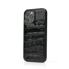 an iphone case is shown with the name gennogatee on it's back