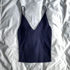 Pacsun La Hearts Navy Blue Spaghetti Strap Cropped Tank Xs, Knit Lined Material, V-Neck In Front And Back Bag1 Seamless V-neck Tank Top For Day Out, Blue Ribbed V-neck Tank Top, Seamless V-neck Crop Top For Day Out, Seamless V-neck Crop Top For Vacation, Spring Seamless Knit Camisole, Stretch Knit Camisole With Spaghetti Straps, Knit Stretch Camisole With Spaghetti Straps, Trendy Knit Top With Spaghetti Straps, Trendy Knit Tops With Spaghetti Straps