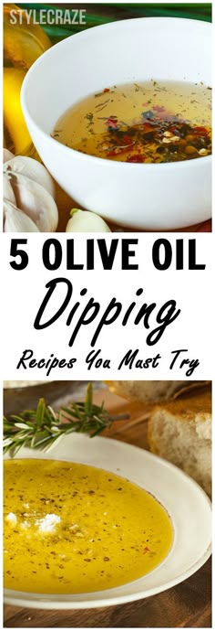 5 olive oil dipping recipes to use for soups, salads and more