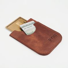 "One of Derio Leather's unique designed personalized minimalist leather card holder. Customize your Derio Leather credit card wallet. Derio Leather slim wallet can be customized as per your preferences and requirements such as with your name, initials, etc. ♻️ MATERIAL Top quality 100% vegetable-tanned leather used in your card holder. The durability of leather stems from the combination of processing techniques and the fact that we start with only the highest quality of leather. The leather is an authentic-looking leather that naturally adopts marks and scuffs over time giving it a classy look and will last for a lifetime. Derio Leather leather credit card wallet is a natural product. It is breathable and its color may change in time. Color differences and pores on the leather surface are Personalized Leather Trifold Wallet, Personalized Leather Trifold Wallet For Everyday Use, Personalized Leather Wallet Rectangular, Personalized Rectangular Leather Wallet, Classic Brown Card Holder For Personal Use, Customizable Leather Wallets, Customizable Leather Wallets For Everyday, Classic Brown Card Holder, Personalized Bifold Card Holder With Card Slots