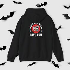 Ghouls Just Wanna Have Fun Halloween Hoodie Jason Voorhees & Michael Myers Hooded Sweatshirt Fun Horror Hoodie Spooky Season Gift - Etsy Punk Halloween Hoodie Sweatshirt, Halloween Hoodie For Streetwear, Hooded Tops For Halloween Streetwear, Fun Winter Hoodie, Halloween Punk Hoodie Tops, Black Halloween Hoodie With Letter Print, Punk Halloween Hoodie Top, Punk Halloween Hooded Top, Black Halloween Hoodie With Graphic Print