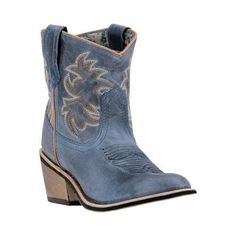 Women's Laredo Sapphrye Cowgirl Boot Navy (Blue) Leather (US Women's 9.5 M (Regular)) Laredo Boots, Cowgirl Boot, Western Booties, Boots Womens, Navy Leather, Boots Women