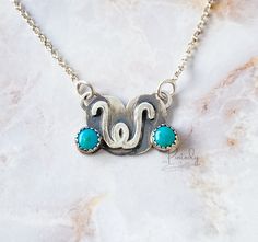 This personalized initial necklace can be customized with 3 characters. This sterling silver pendant includes a 4mm Kingman turquoise stone. A boho style pendant to give to a friend, sister or your Mom. Makes the perfect gift for girls and women. Layer this with other charm necklaces or wear a lone. Made of solid sterling silver that hangs on a sterling silver flat cable chain. Like it just the way you see it with Mrs on it? Perfect give for new wife or bride. Place your initial you want on it i Real Turquoise Necklace, Turquoise Initial Necklace, Silver Turquoise Necklace Stamped 925, Elegant Personalized Turquoise Jewelry, Nickel-free Turquoise Necklace Gift, Nickel-free Turquoise Necklace For Gift, Personalized Sterling Silver Turquoise Necklaces, Personalized Turquoise Sterling Silver Necklaces, Adjustable Sterling Silver Turquoise Necklace Gift