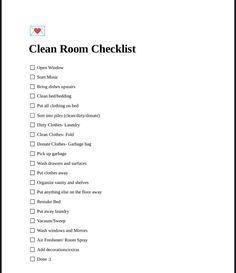 Clean Room Motivation, Clean Room Checklist, Room Cleaning Tips, Room Checklist, Studera Motivation, Cleaning My Room, What To Do When Bored