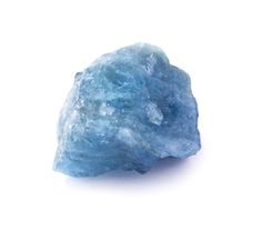 rich blue color aquamarine gem stone isolated on the white background. Aquamarine Gem, Crystal Formations, Pure Energy, Out Of My Mind, Get Happy, Snowflake Obsidian, A Wolf, Aquamarine Stone