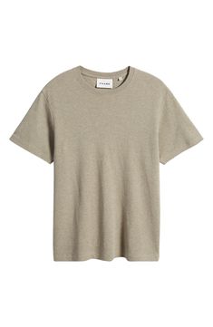 Go for a laid-back look in this pure-cotton T-shirt that's begging for the weekend. 28" length (size Medium) Crewneck Short sleeves 100% cotton Machine wash, tumble dry Imported Beige Relaxed Fit Classic T-shirt, Classic Beige Relaxed Fit T-shirt, Beige Organic Cotton Crew Neck Top, Beige Relaxed Fit Organic Cotton T-shirt, Beige Organic Cotton Relaxed Fit T-shirt, Beige Organic Cotton T-shirt Relaxed Fit, Beige Relaxed Fit T-shirt With Crew Neck, Beige Organic Cotton Tops, Everyday Beige Organic Cotton Tops