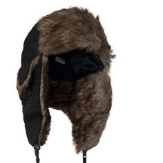 Brand New, Can Be Worn Long Or Short. Black Trapper Hat, Russian Hat, Trapper Hat, Trapper Hats, Winter Gear, Survival Prepping, Lifestyle Clothing, About Money, Face Shield