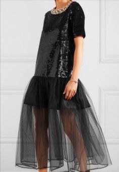 Women's dress, S, shiny fabric, velvet and tulle, black, 140cm long of which the bust is 65cm extended with 20cm velvet and the length completed with black tulle, occasion, classic short sleeve, round neckline Superior quality execution, HANDMADE You can request by message or e-mail ecaterina.alecu@yahoo.com, ANY size xs__xxxl and color Please refer to the exposed measurement table for a correct choice of measurement ALSO, you can send a picture or sketch of any other product you want me to work Black Sequin Dress For Wedding Evening, Black Sequin Evening Dress For Weddings, Glamorous Tulle Sequin Party Dress, Black Floor-length Sequin Dress For Evening, Evening Dress With Tulle Skirt For Party Season, Black Tulle Dress For Party, Organza Sequined Dresses For Party, Black Sequin Maxi Dress For Party Season, Embellished Tulle Maxi Dress For Evening