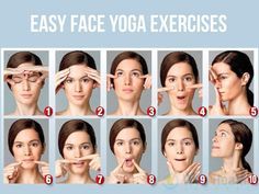 Easy Face Yoga Exercises to Reduce Face Fat Reduce Face Fat, Double Menton, Facial Exercises