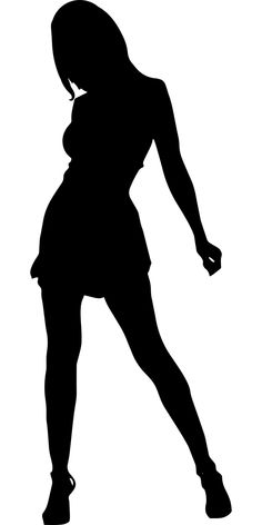 the silhouette of a female tennis player is shown