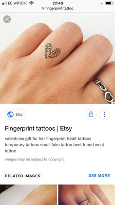 fingerprint tattoos on someone's left hand