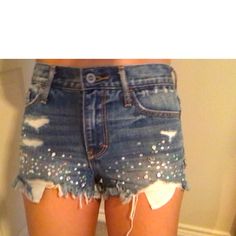 Size 00 Hollister Shorts Are New Without Tags These Were Difficult To Photograph And Do Not Show How Pretty The Rhinestone Detailing Is. Model Is 5’3 110 Lbs Casual High Rise Jeans With Rhinestones, Casual High-rise Rhinestone Jeans, Casual Denim Blue Bottoms With Rhinestones, Trendy Denim Blue Bottoms With Rhinestones, High Rise Denim Bottoms With Rhinestones, Embellished Medium Wash Denim Bottoms, Blue High Waist Jeans With Rhinestones, Trendy Embellished Denim Blue Bottoms, High Waist Blue Jeans With Rhinestones