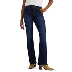 Effortless style starts with these women's classic bootcut jeans from Lee. Click on this WOMEN'S GUIDE to find the perfect fit and more!PRODUCT FEATURESStretchy denim construction5-pocketFIT & SIZINGShort: 30-in. inseamAverage: 32-in. inseamTall: 34-in. inseamX-Tall: 36-in. inseamMidrise sits above the hip BootcutZipper flyFABRIC & CARECotton, rayon, polyester, spandexMachine washImported Size: 18 Regular. Color: Main Thrill. Gender: female. Age Group: adult. Bottom Clothes, Bootcut Jeans, Effortless Style, Fabric Care, Gender Female, Size 16, Womens Bottoms, Age Group, Jeans Size