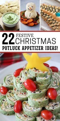 twelve festive christmas potluck appetizers that are perfect for the holidays