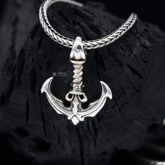 925 sterling silver unique design Sterling Silver ANCHOR SAILOR pendant best wishes gifting silver pendant with necklace (buyer's choice). Metal-925 sterling silver Item type- Pendant Weight-4.320 grams. Height- 2.7 centimetres. Width2.2 centimetres. Stamped-925. Finish-Oxidized. CHAIN DETAILS: Chain width-1.5mm(if buy) Weight-12.500 to 18.500 grams(weight vary as per length) Chain Type-screw chain/ pendant chain. we take absolute care of precious jewels are packed well so that there is no damage to the product. Your item will arrive in an elegant box, ideal for gifting to someone special. Thank You and Happy Shopping! Wheat Chain Pendant As A Gift, Silver Anchor Necklace In Sterling Silver, Symbolic Silver Anchor Jewelry, Sterling Silver Engraved Anchor Necklace, Silver Anchor Jewelry Gift, Silver Wheat Chain Pendant Necklace, Silver Pendant Necklace With Wheat Chain, Necklace Locket, Silver Gift Wrap